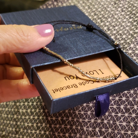 💖 MorseCode ILOVEYOU bracelet - Picture 1 of 5